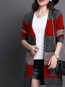 CH5503 Panel Long Cardigan