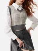 CH5509 V-Neck Vest Sweater Vest