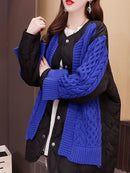 CH5478 Women's stylish long sweater cardigan