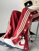 CH5475 Women's red hippie pants