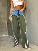 CH5471 Pop out denim joggers