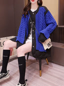 CH5478 Women's stylish long sweater cardigan