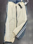 CH5472 Denim contrast drawstring lounge pants