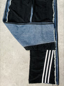 CH5472 Denim contrast drawstring lounge pants