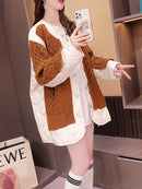 CH5478 Women's stylish long sweater cardigan