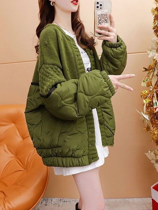 CH5480 Women's Patch Work  Winter Jacket